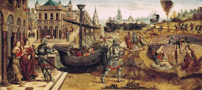 Thészeusz és a Minotaurusz, Thészeusz történetéből alkotó: Master of the Campana Cassoni